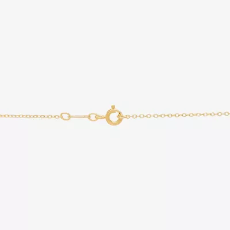 Limited Quantities! Womens 1/10 CT. T.W. Lab Grown White Diamond 14K Gold Over Silver 18 Inch Pendant Necklace