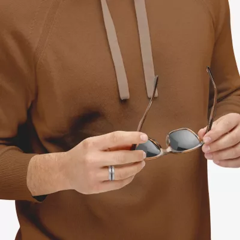 Limited Quantities! Mens 1/2 CT. T.W. Natural Black Diamond 10K White Gold Fashion Ring