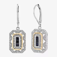 Limited Quantities! Womens 1/8 CT. T.W. Genuine Blue Sapphire Sterling Silver Drop Earrings