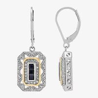 Limited Quantities! Womens 1/8 CT. T.W. Genuine Blue Sapphire Sterling Silver Drop Earrings