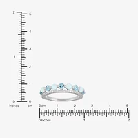 Limited Quantities! Womens 4.5MM Multi Color Sterling Silver Band