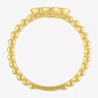 Diamond Addiction (G-H / Si2-I1) Womens 1/3 CT. T.W. Lab Grown White 10K Gold Flower Cocktail Ring