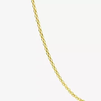 Womens 10K Gold 18 Inch Link Chain Necklace