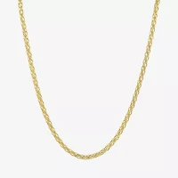 Womens 10K Gold 16 Inch Link Chain Necklace