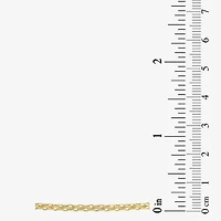 Womens 10K Gold 16 Inch Link Chain Necklace