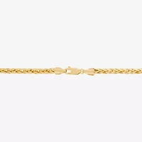 Made in Italy Womens 10K Gold 22 Inch Wheat Chain Necklace
