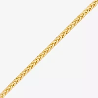 Made in Italy Womens 10K Gold 22 Inch Wheat Chain Necklace