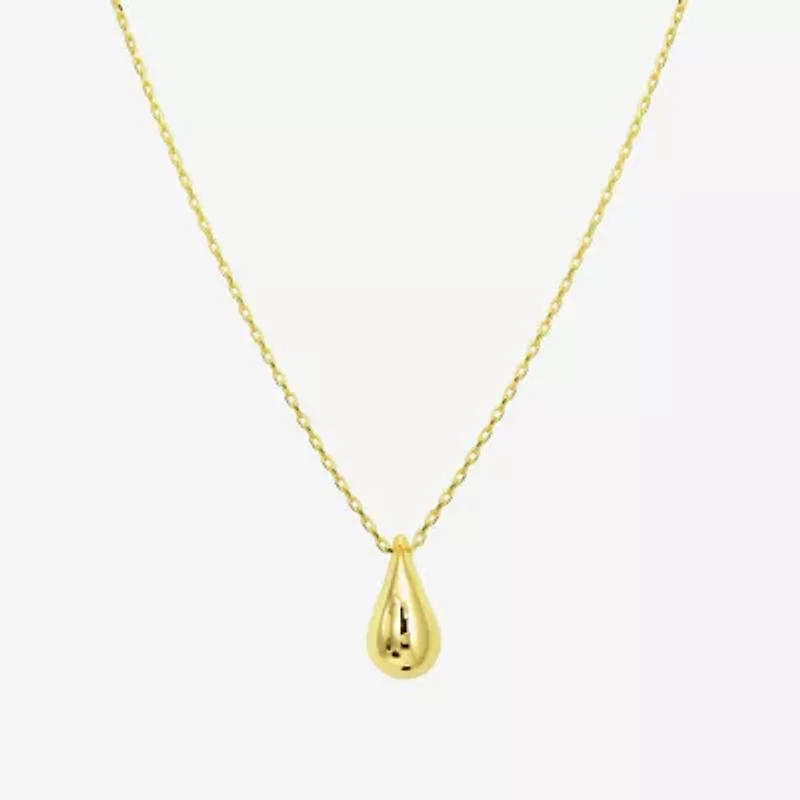 Gold Addiction Womens 10K Gold 16 Inch Pendant Necklace