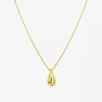 Gold Addiction Womens 10K Gold 16 Inch Pendant Necklace