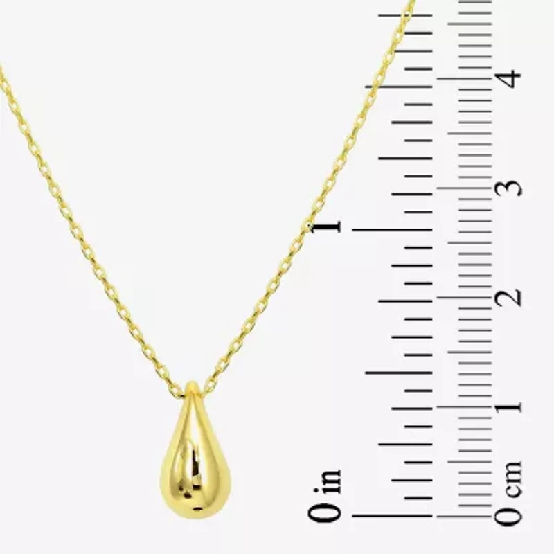 Gold Addiction Womens 10K Gold 16 Inch Pendant Necklace