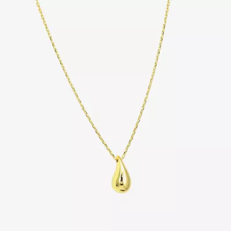 Gold Addiction Womens 10K Gold 16 Inch Pendant Necklace