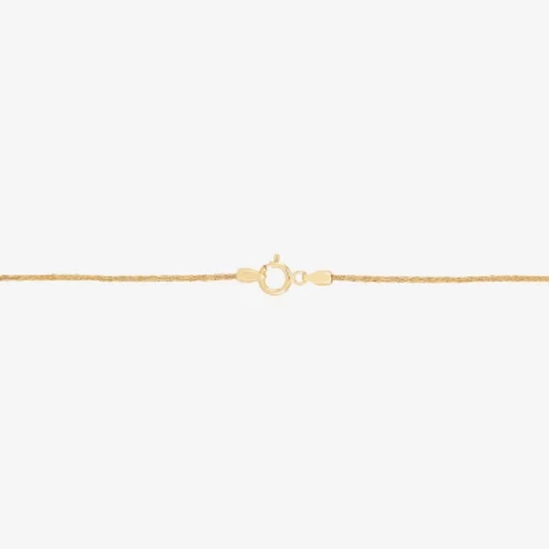 Made in Italy Womens 10K Gold 18 Inch Link Chain Necklace