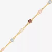 Made in Italy Womens 10K Gold 18 Inch Link Chain Necklace