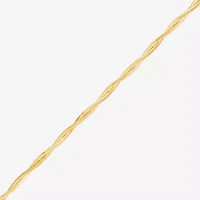 Made in Italy Womens 24K Gold Over Silver Inch Link Chain Necklace