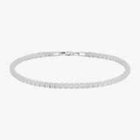 Mens Sterling Silver 8 1/2 Inch Solid Box Chain Bracelet