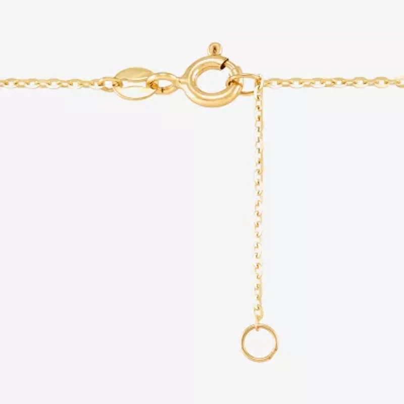 Limited Quantities! Womens 10K Gold 10 Inch Hollow Cable Moon Ankle Bracelet