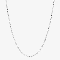 Limited Quantities! Womens 14K White Gold 18 Inch Paperclip Chain Necklace