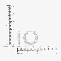 Limited Quantities! Womens 14K White Gold 20mm Hoop Earrings