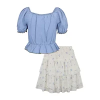 Lilt Big Kid Girls 2-pc. Skirt Set