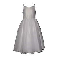 Bonnie Jean Little & Big Kid Girls Short Sleeve Lace Satin Fit + Flare Dress