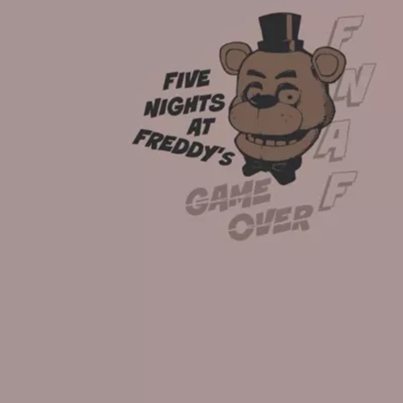 Little & Big Kid Boys Crew Neck Short Sleeve Oversized Five Nights at Freddys Graphic T-Shirt