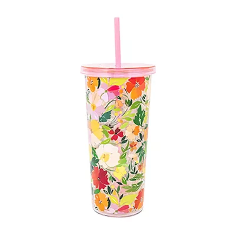 Martha Stewart Acrylic Tumbler with Straw
