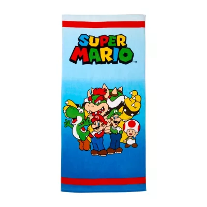 Super Mario Bowser Blues Beach Towel