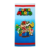Super Mario Bowser Blues Beach Towel