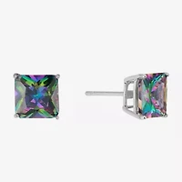 Sparkle Allure Multi Color Cubic Zirconia 9mm Stud Earrings