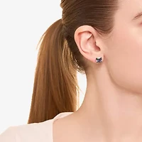 Sparkle Allure Multi Color Cubic Zirconia 9mm Stud Earrings