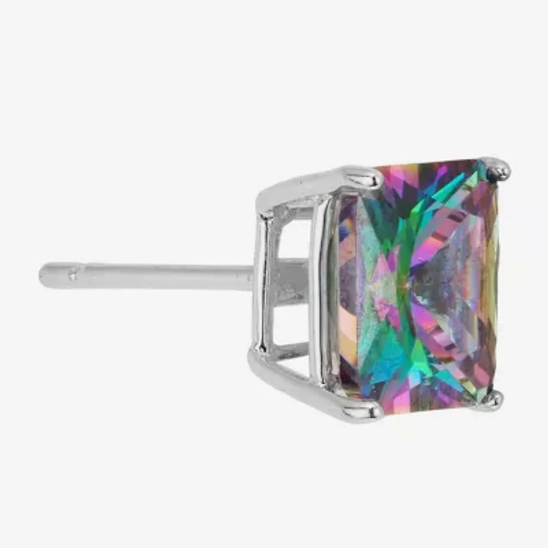 Sparkle Allure Multi Color Cubic Zirconia 9mm Stud Earrings
