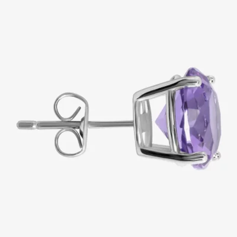 Sparkle Allure Purple Cubic Zirconia 9mm Stud Earrings