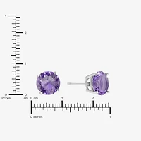 Sparkle Allure Purple Cubic Zirconia 9mm Stud Earrings