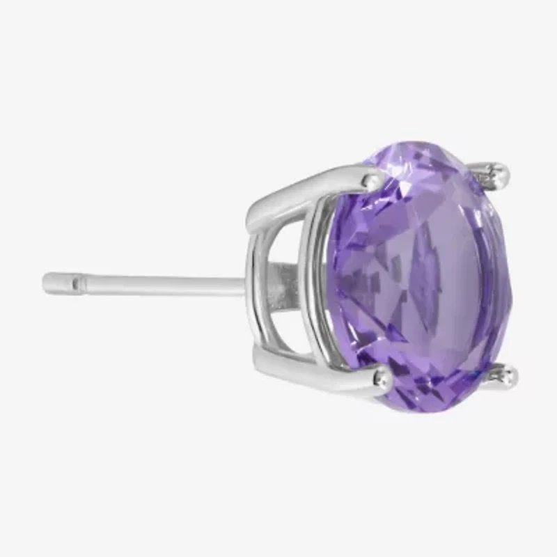 Sparkle Allure Purple Cubic Zirconia 9mm Stud Earrings