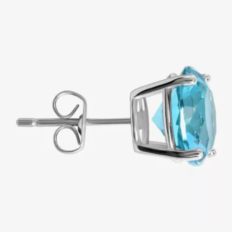 Sparkle Allure Cubic Zirconia 9mm Round Stud Earrings