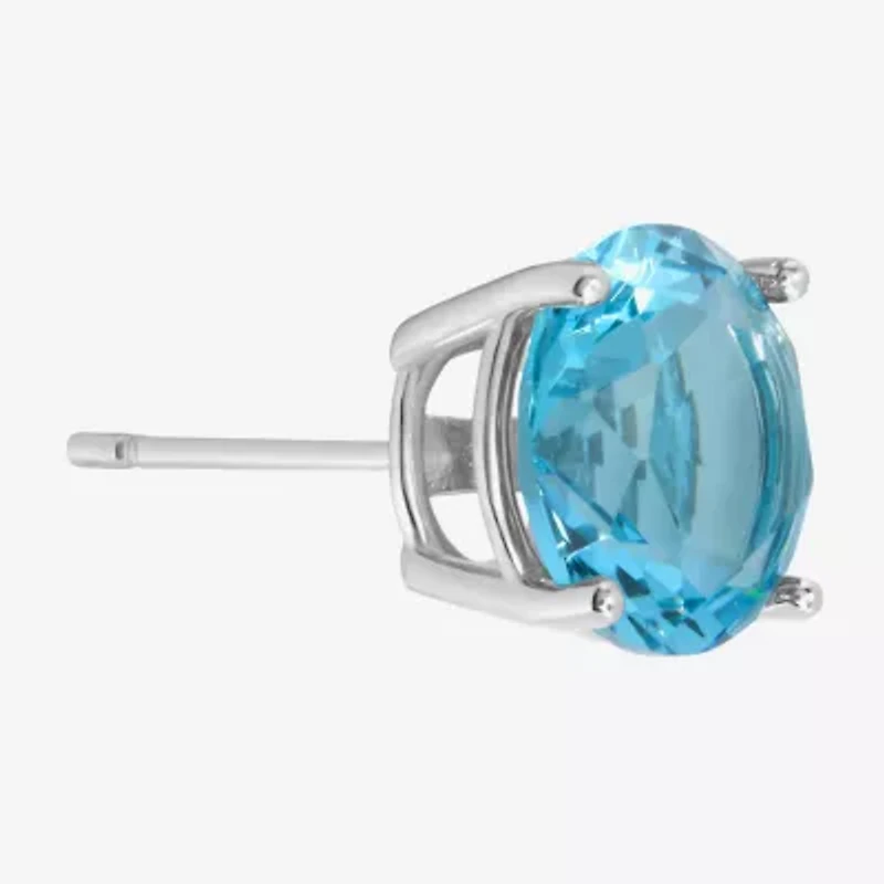 Sparkle Allure Cubic Zirconia 9mm Round Stud Earrings