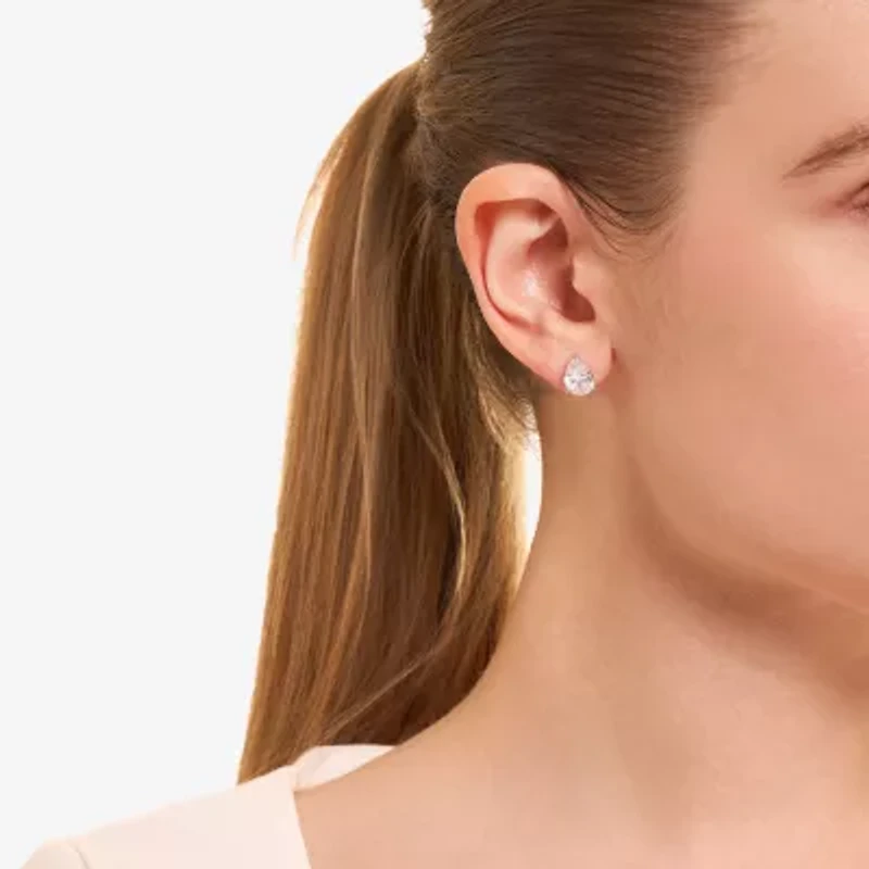 Sparkle Allure Cubic Zirconia 10mm Pear Stud Earrings
