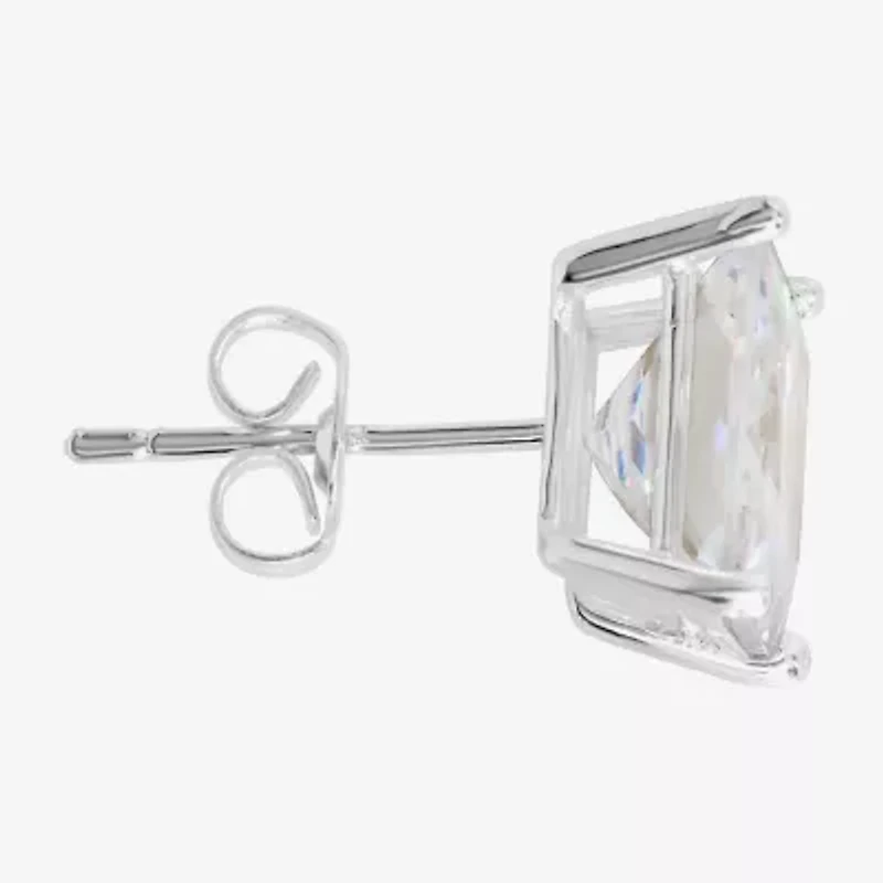 Sparkle Allure Cubic Zirconia 8mm Square Stud Earrings
