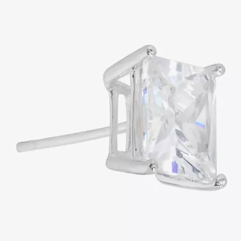 Sparkle Allure Cubic Zirconia 8mm Square Stud Earrings