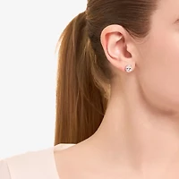 Sparkle Allure Cubic Zirconia 9mm Oval Stud Earrings