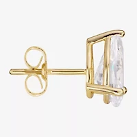 Sparkle Allure Cubic Zirconia 14K Gold Over Brass 10mm Pear Stud Earrings