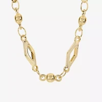 Silver Reflections Womens 14K Gold Over Brass 16 Inch Fashion Chain Necklace