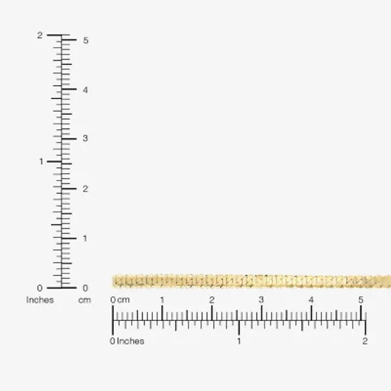 Silver Reflections Womens 14K Gold Over Brass 16 Inch Herringbone Chain Necklace