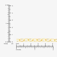 Silver Reflections Womens 14K Gold Over Brass 18 Inch Link Chain Necklace