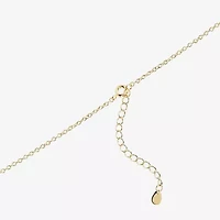 Silver Reflections Womens 14K Gold Over Brass 16 Inch Pendant Necklace