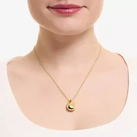 Silver Reflections Womens 14K Gold Over Brass 16 Inch Pendant Necklace