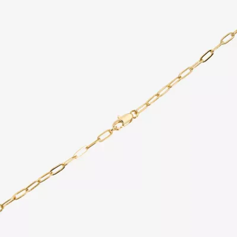 Silver Reflections Womens 14K Gold Over Brass 30 Inch Link Chain Necklace
