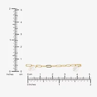 Silver Reflections Womens 14K Gold Over Brass 30 Inch Link Chain Necklace