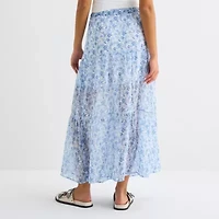 by&by Womens Juniors Maxi Skirt