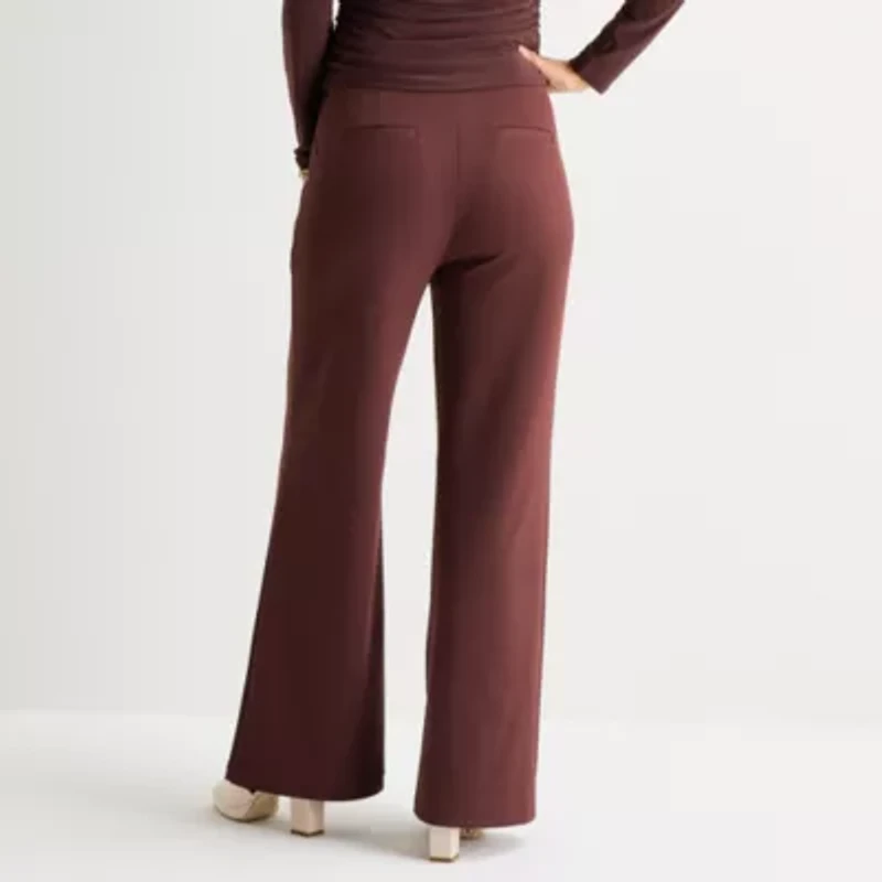 Bold Elements Womens Wide Leg High Rise Trouser